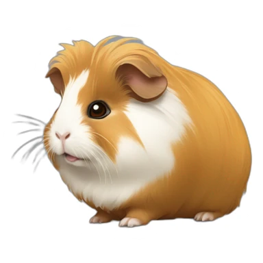 Golden abyssinian guinea pig glock sticker