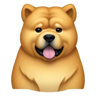 full body chow chow dog curved eating a full block of cheese sticker