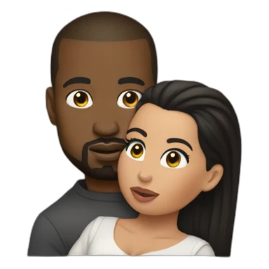 kim kardashian carrying midget kanye sticker