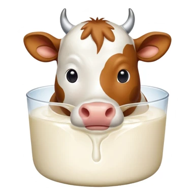 cow in a milk sticker
