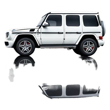 White Mercedes G-Klasse SUV sticker