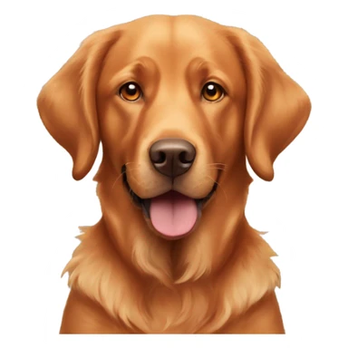 Fox red Labrador and curly golden retriever sticker