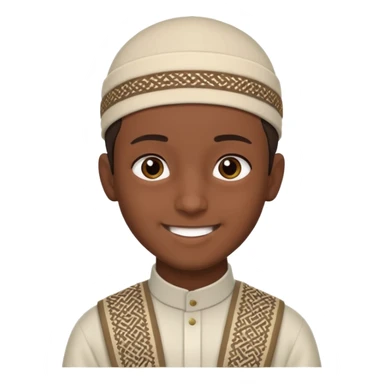 Muslim teenage boy sticker