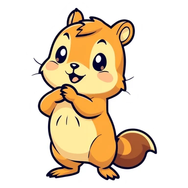 chipmunk farting sticker