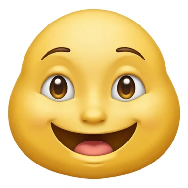 Bashful but excited emoji with large butt sticker