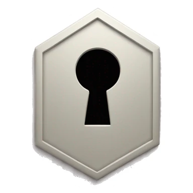 diagonal keyhole sticker