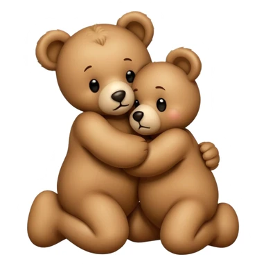 teddy bear kissing another teddy bear sticker