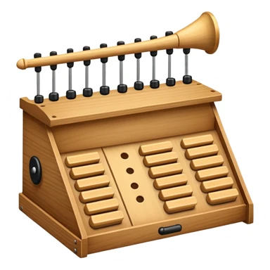 wooden glockenspiel instrument sticker