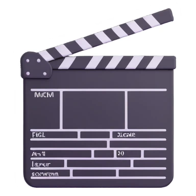 movie clapperboard sticker