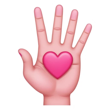 Heart and middle finger sticker