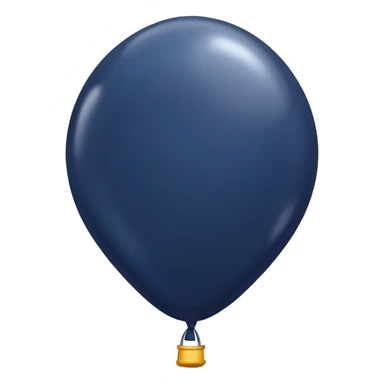 dark navy balloon sticker