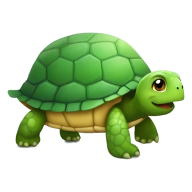 A cute little turtle with a check marked to-do list sticker