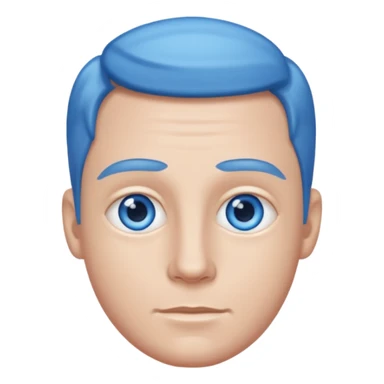 John Handy with blue eyes sticker