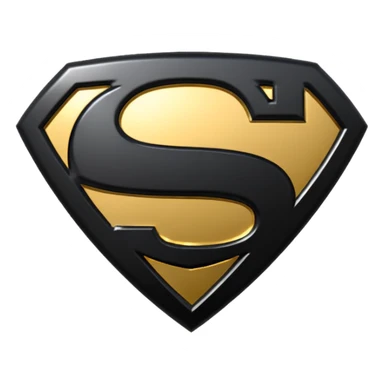 Superman Symbol Man of Steel black sticker
