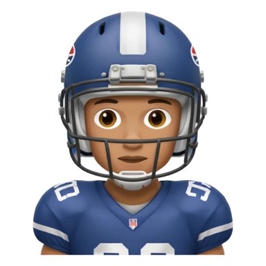 American football player sticker