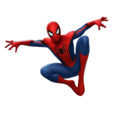 Spider-Man flying in New York  sticker