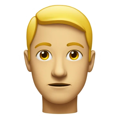 Eyes by side judging serious expression on jellow circle dot like and amoyi and pressed together lips serious  sticker