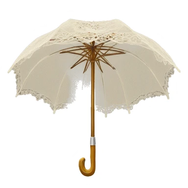 vintage lace umbrella sticker