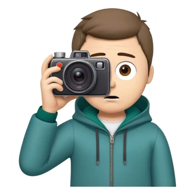 Timmy from South Park delivering a camera sticker