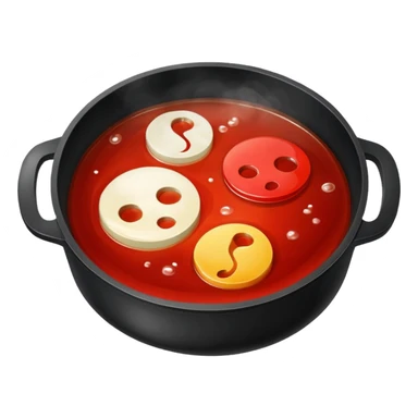 Yin yang hotpot sticker