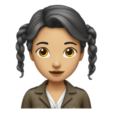 girl-work-tied sticker