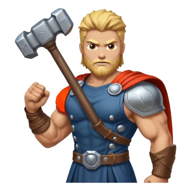 God of thunder 
 sticker