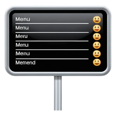 digital menu board sticker