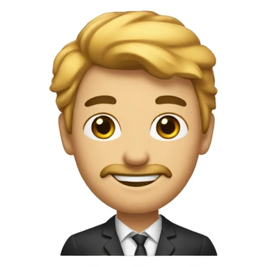 Homme énervé et de teint noir avec un tapper sticker