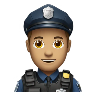 police officer with a tactical gilet sticker