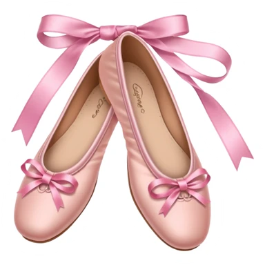Preppy pink ballet shoes sticker