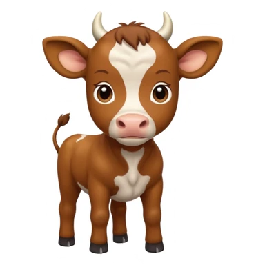 High resolution of A calf sticker