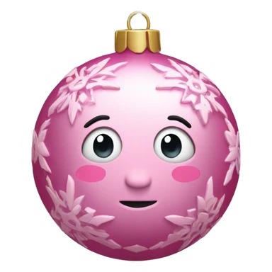 Pink ornament sticker