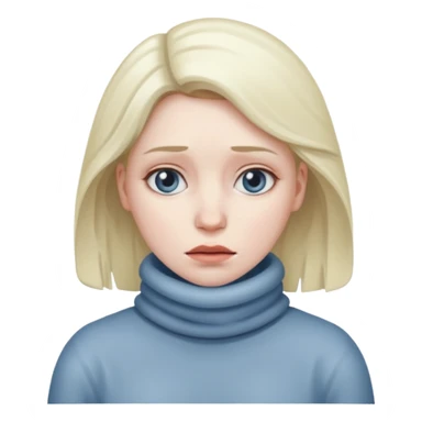 woman feeling cold sticker