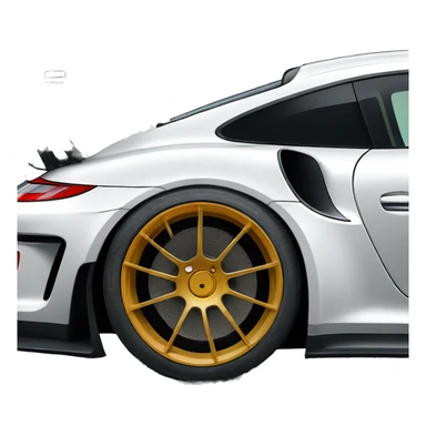 A Porsche GT3 RS with a widebody kit sticker