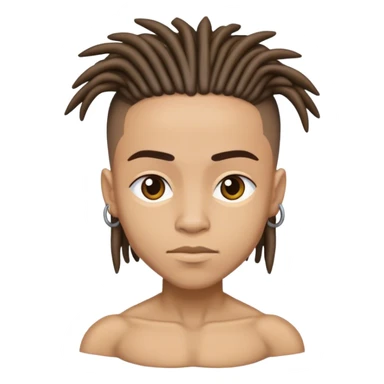 dread head lightskin with abs sticker