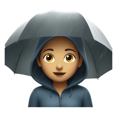 girl in the rain sticker