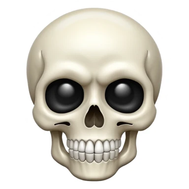 Make a ios shocking skull smoji sticker