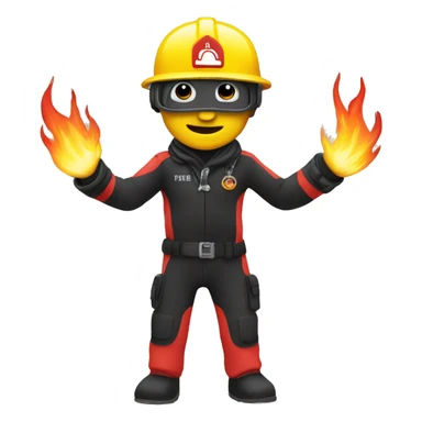 firemann with diving sticker