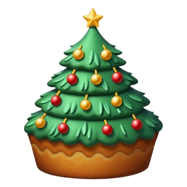 cake that looks like christmas tree sticker