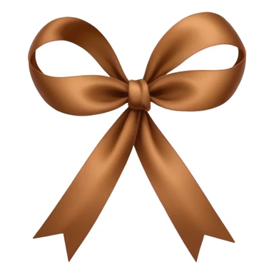 brown ribbon sticker