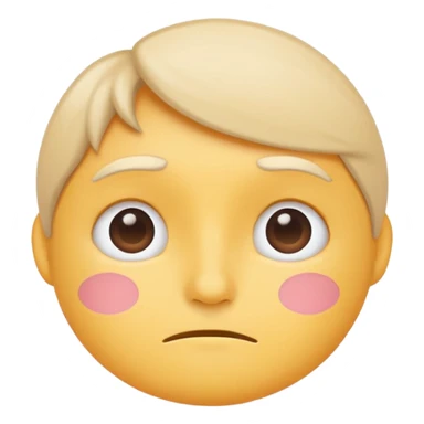 minimal flat emoji with mild tension,
slightly raised eyebrows,
thoughtful expression,
balanced emotion,
soft pastel tones,
modern health tracking app style,
transparent background,
vector illustration
 sticker