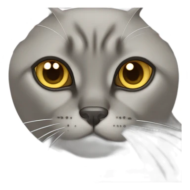 Grey burmese cat sticker