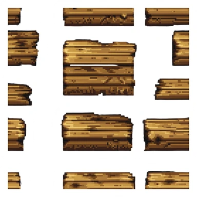 wooden log sticker