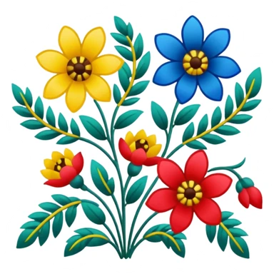 Ukrainian embroidered pattern  sticker
