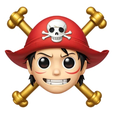 Luffy pirate logo sticker