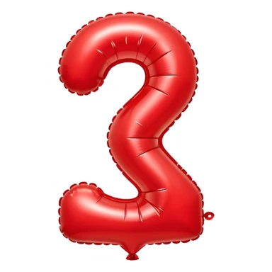 Number ballon 2 sticker
