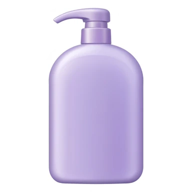 light lilac shampoo bottle sticker