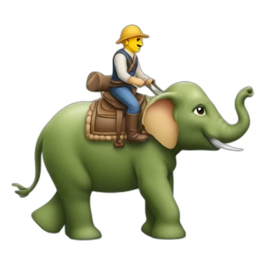 Cheval sur éléphant sur loutre sur tortue sticker