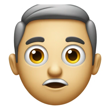 Emoji saying wait what sticker