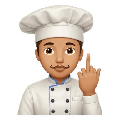 chef kissing fingers, delicious food gesture sticker